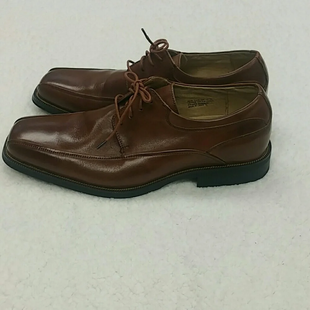 Florsheim Oxford Brown Leather Dress Shoes size 10 3E